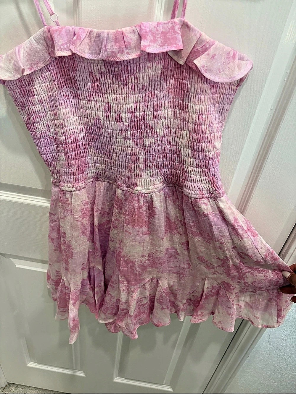 Pink Ruffle Romper - Picture 2 of 2